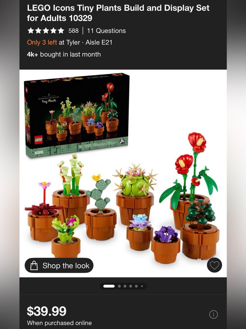 Lego Botanical Tiny Plants - 758 PCS